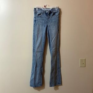 American Eagle skinny kick jeans, size 4 extra-long, super stretch